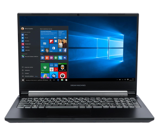 Dream Machines G1660Ti-15 i7-9750H/16GB/480/Win10X GTX1660Ti - 511291 - zdjęcie 2